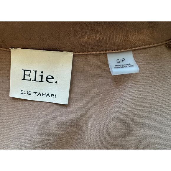 New ~ ELIE. ELIE TAHARI ~ Women's Satin Blazer Size S Fall Vibes - Picture 7 of 7